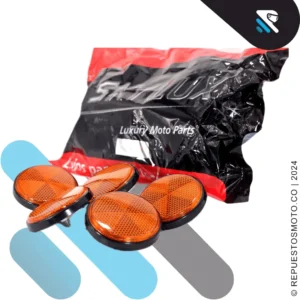 REFLECTIVO REDONDO ANARANJADO 6 MM