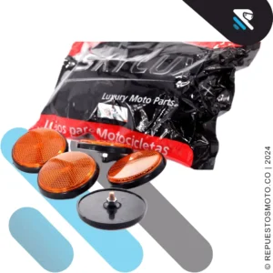 REFLECTIVO REDONDO ANARANJADO 5 MM