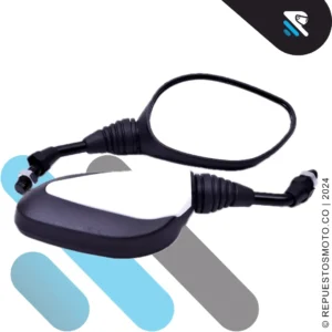 ESPEJO MEDIANO DE LUJO CARCAZA BLANCO