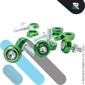 TORNILLO LUJO EN ALUMINIO VERDE