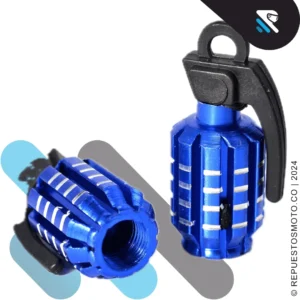 TAPA VALVULA GRANADA AZUL JGO