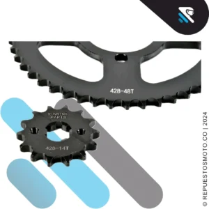 KIT SPROCKET RACING XTZ 125 48/14 428