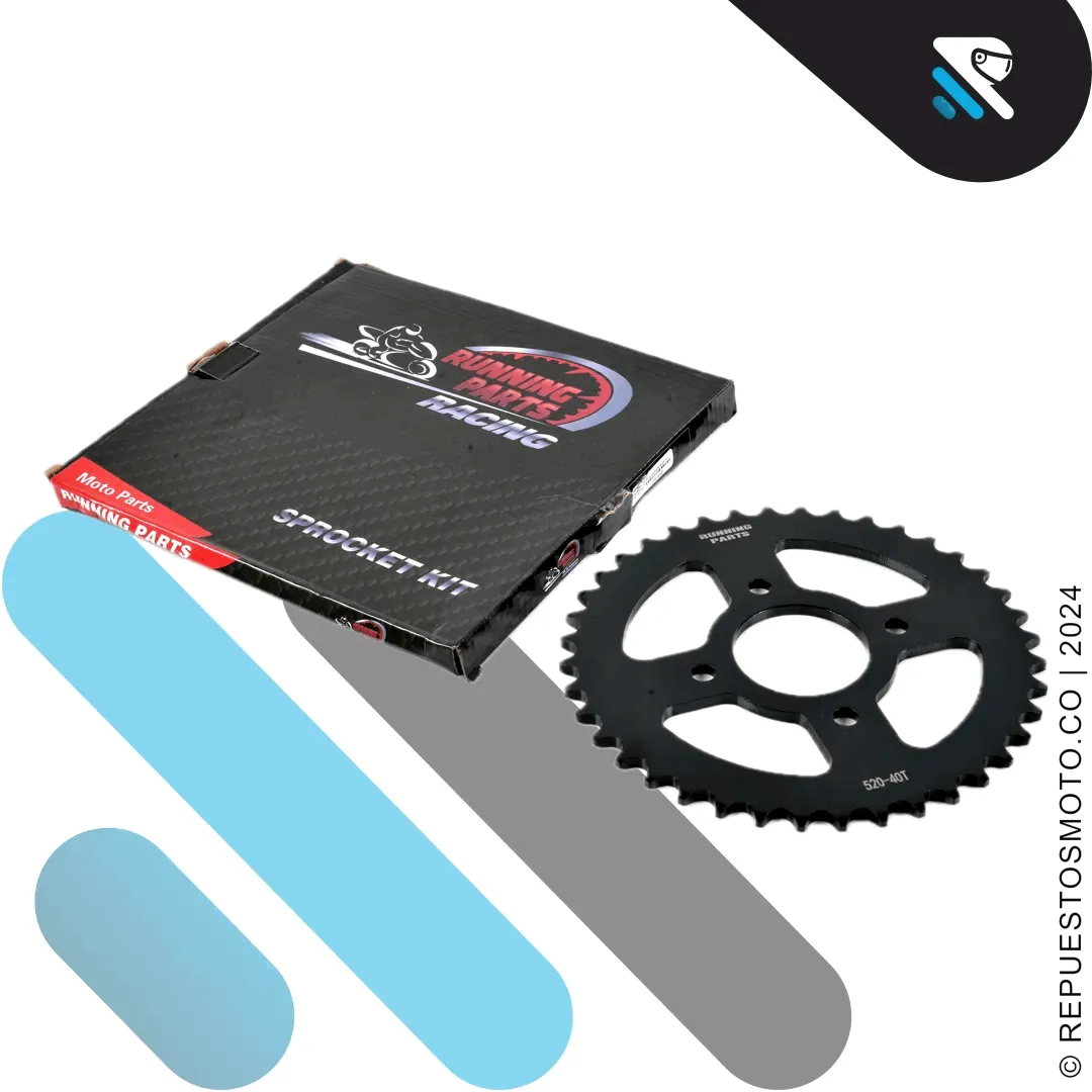 KIT SPROCKET RACING AKT TTR 180 40/13 520 - Image 3