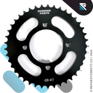 KIT SPROCKET RACING YAMAHA CRYPTON 115 41/15 8 HUECOS 420