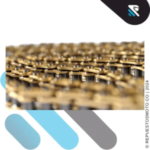 CADENA RUNNING PARTS RACING REFORZADA DORADA ORING 428HO-132