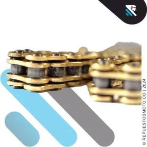 CADENA RUNNING PARTS RACING REFORZADA DORADA ORING 520HO-120