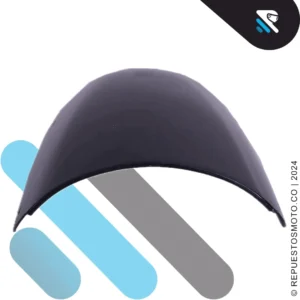 VISOR PLATINO 100 SIN EMBLEMA