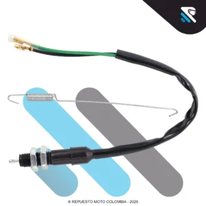 SWITCH DE STOP CON TUERCA METALICA Y RESORTE