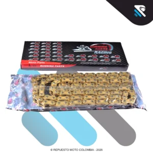 CADENA RUNNING PARTS RACING REFORZADA DORADA ORING 520HO-120