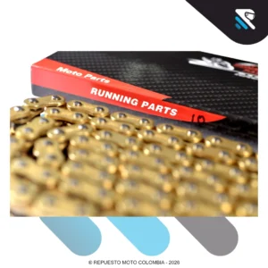 CADENA RUNNING PARTS RACING REFORZADA DORADA ORING 520HO-110