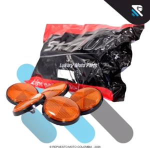 REFLECTIVO REDONDO ANARANJADO 6 MM