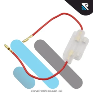 PORTAFUSIBLE DOBLE CON FUSIBLE DE 15 AMPERIOS