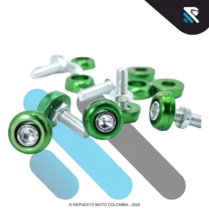 TORNILLO LUJO EN ALUMINIO VERDE
