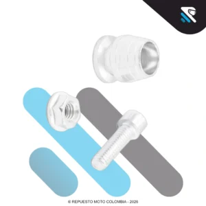 TORNILLO LUJO EN ALUMINIO COPA PLATEADO