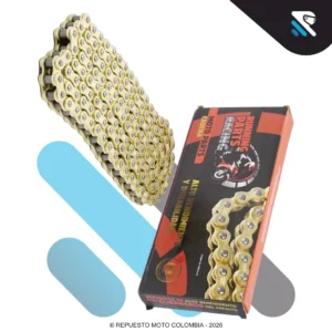 CADENA RUNNING PARTS RACING REFORZADA DORADA 428H-138