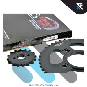 KIT SPROCKET RACING AKT 125 TT 2006 46/16 428